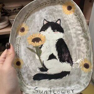 Floral Ceramic  Plate | Decorative